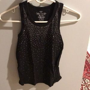 Black sequence muscle shirt